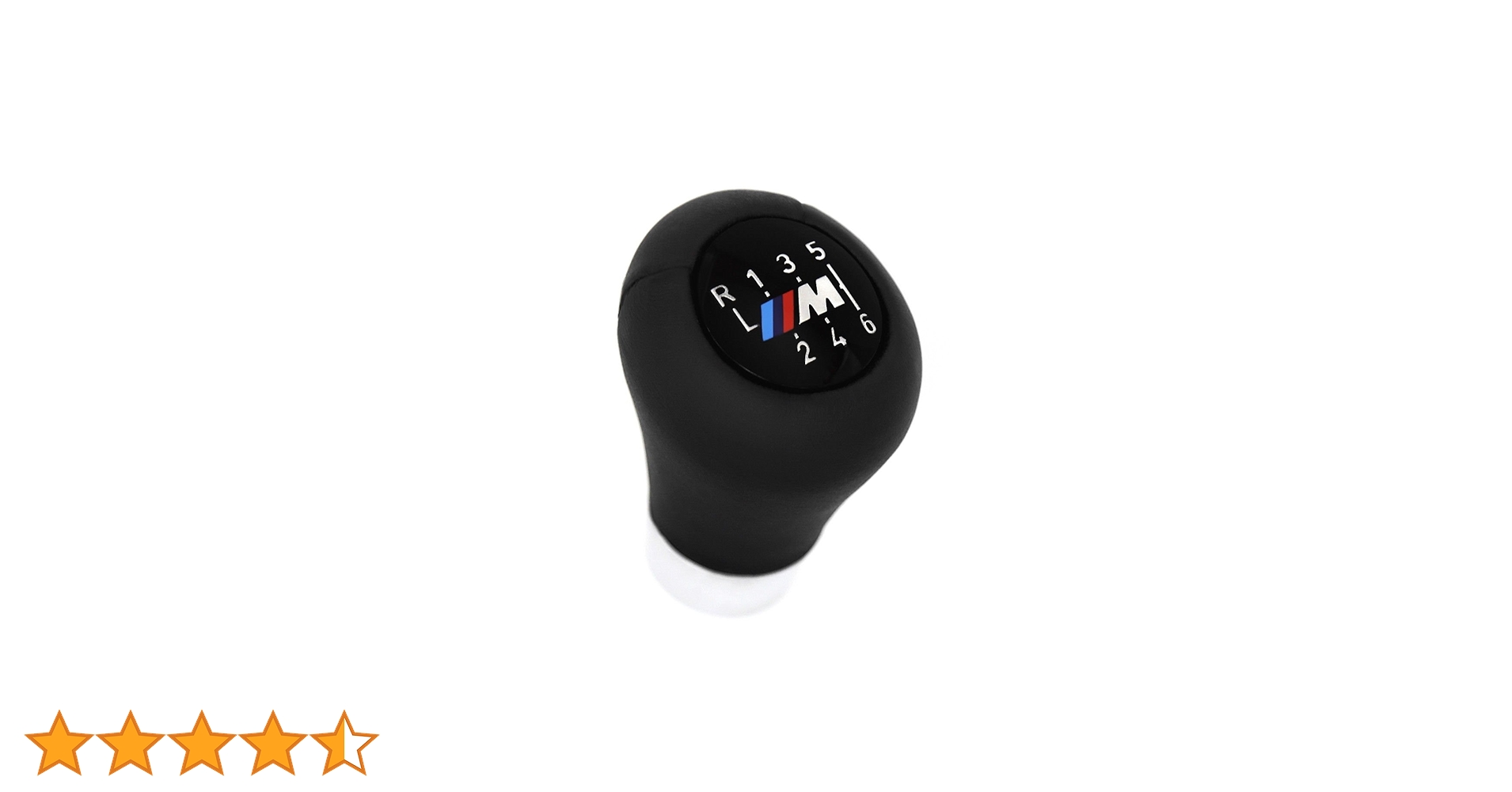 mk BMW Shift Knob Black Leather with 